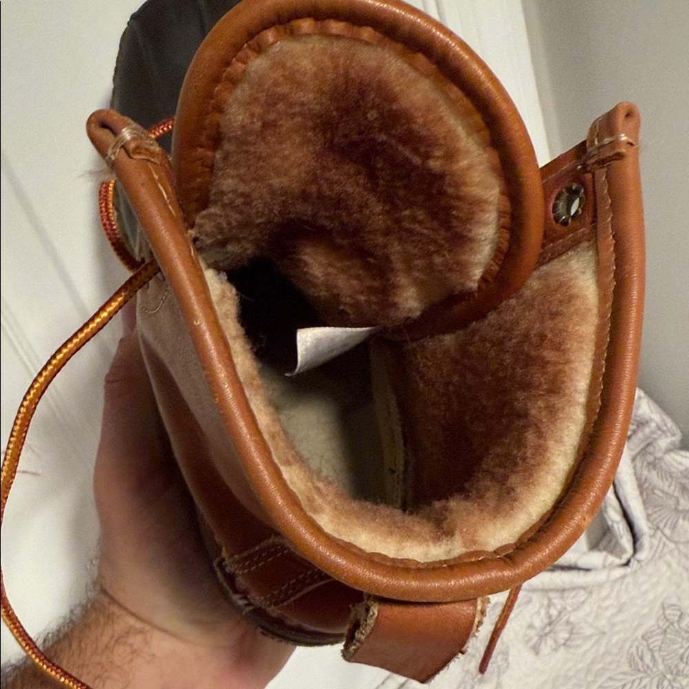 L.L. Bean Tan and Brown Lace-Up Boots - Picture 6 of 16